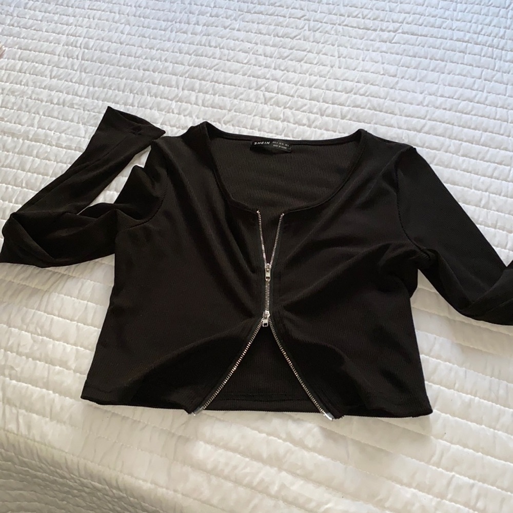 shein black long sleeve